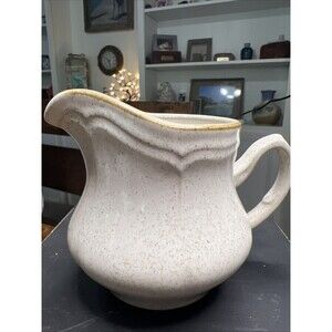 Hearthside Stoneware Baroque Creamer Pitcher Japan EUC 4"H Speckle